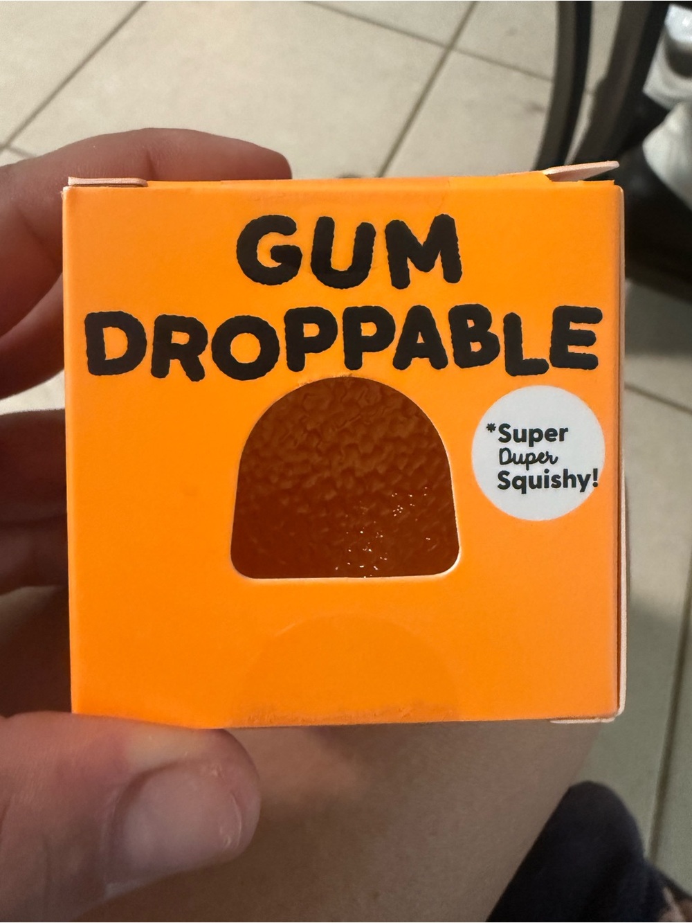 Adore Orange Gum Droppable Squishy Party Favor